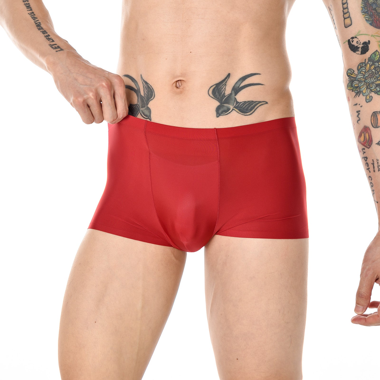 Mens seamless boxer briefs