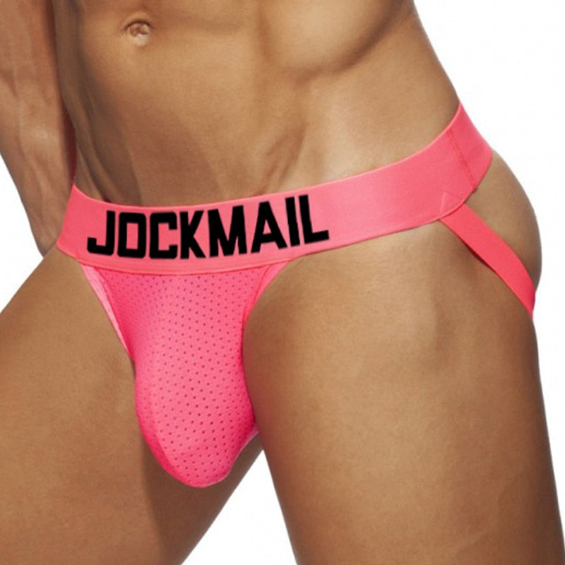 Mens Neon Pink Jock