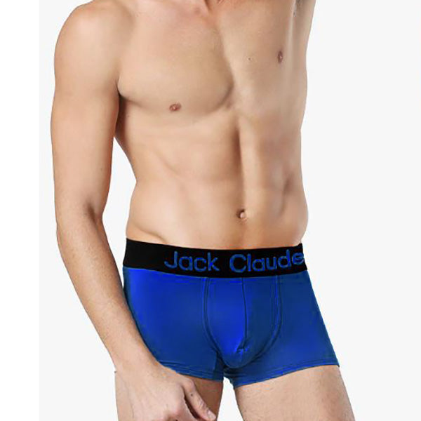 Jack Claude Mens Boxer Brief Pouch Underwear - Navy