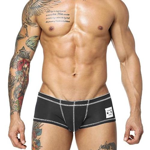 Free Men's ORLVS Low Rise Cotton Trunk Underwear - Black