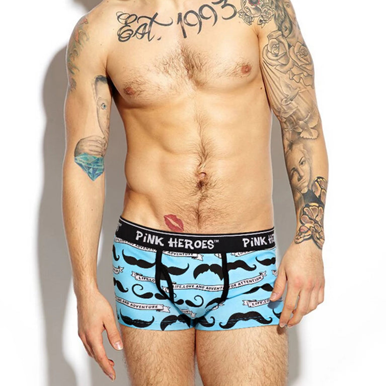 Men's Mustache Underwear - Boxer Briefs
