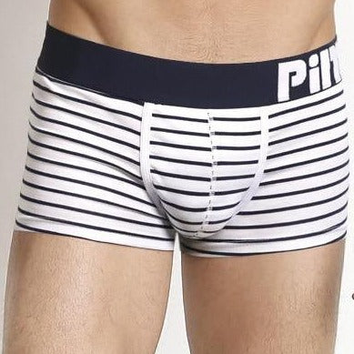 Striped Boxer Shorts Navy White