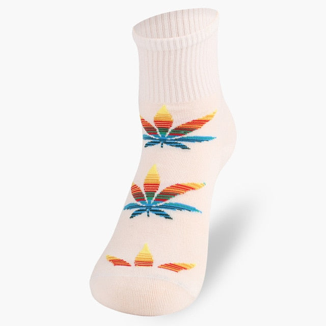 Hemp Leaf Socks - Multi