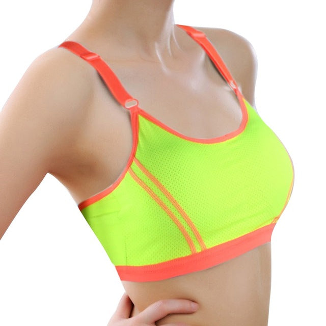 Free Women's Fitness Sports Bra - Yellow