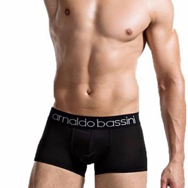 Arnaldo Bassini free Men's Boxer Brief with Black Waistband Black