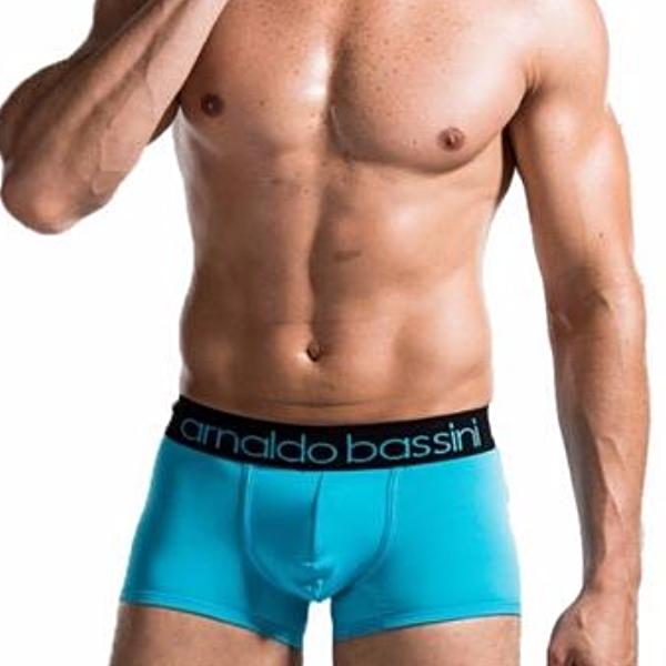 Arnaldo Bassini free Men's Boxer Brief with Black Waistband Teal