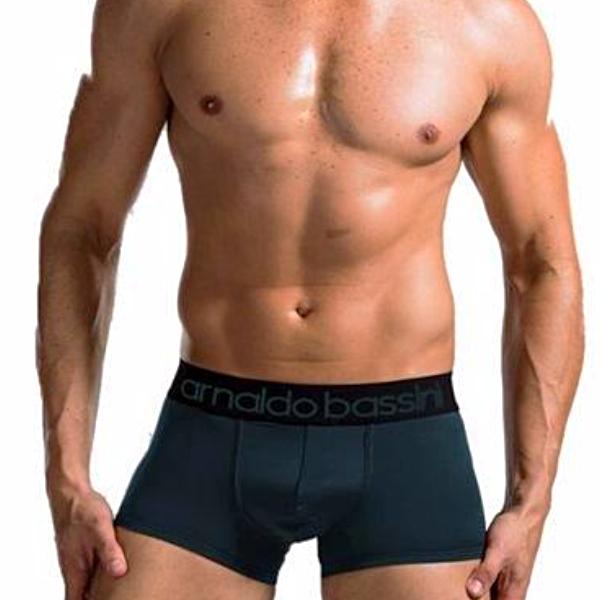 Arnaldo Bassini Men's Boxer Brief with Black Waistband