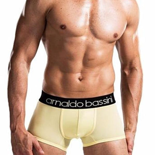 Arnaldo Bassini free Men's Boxer Brief with Black Waistband Yellow