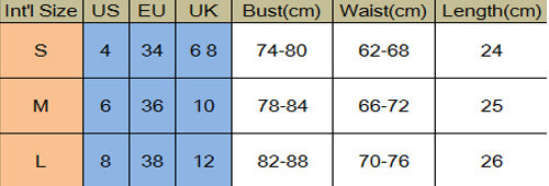 Women's Spaghetti Strap Crop Tank - Sizing