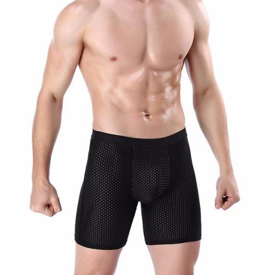 Men's Performance Mesh Boxer Brief - Black