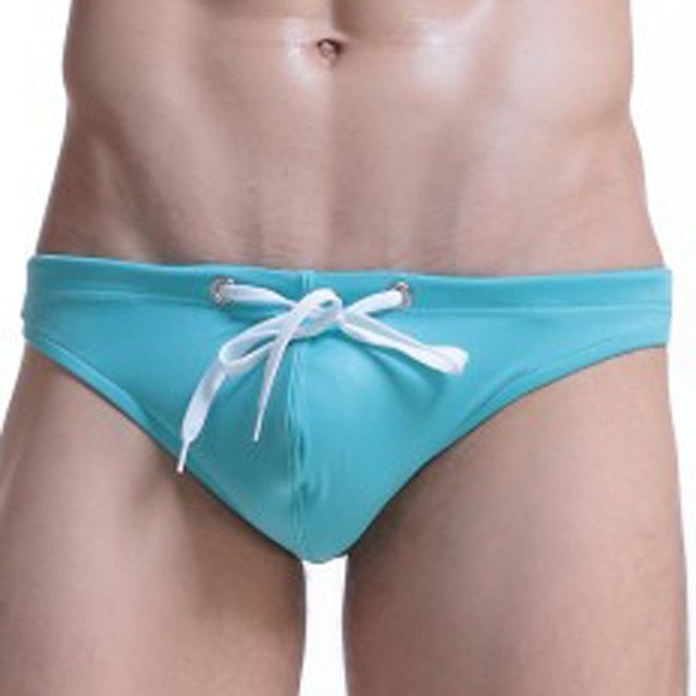 Free Men's Nylon Swim Brief - Light Blue