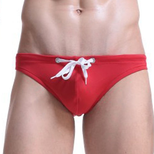 Free Men's Nylon Swim Brief - Red