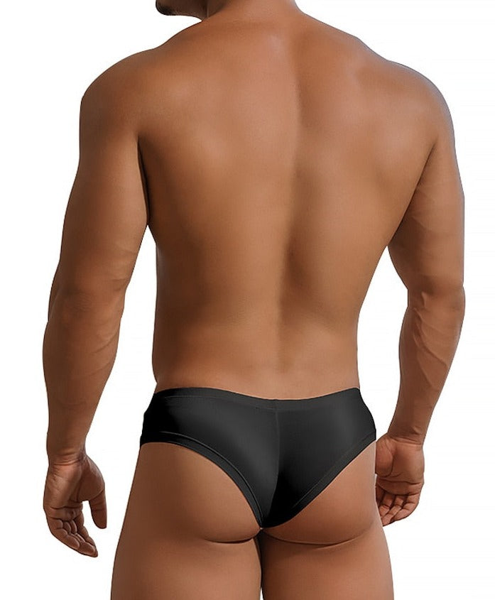 Mens Boyshort Brief Underwear | color:black
