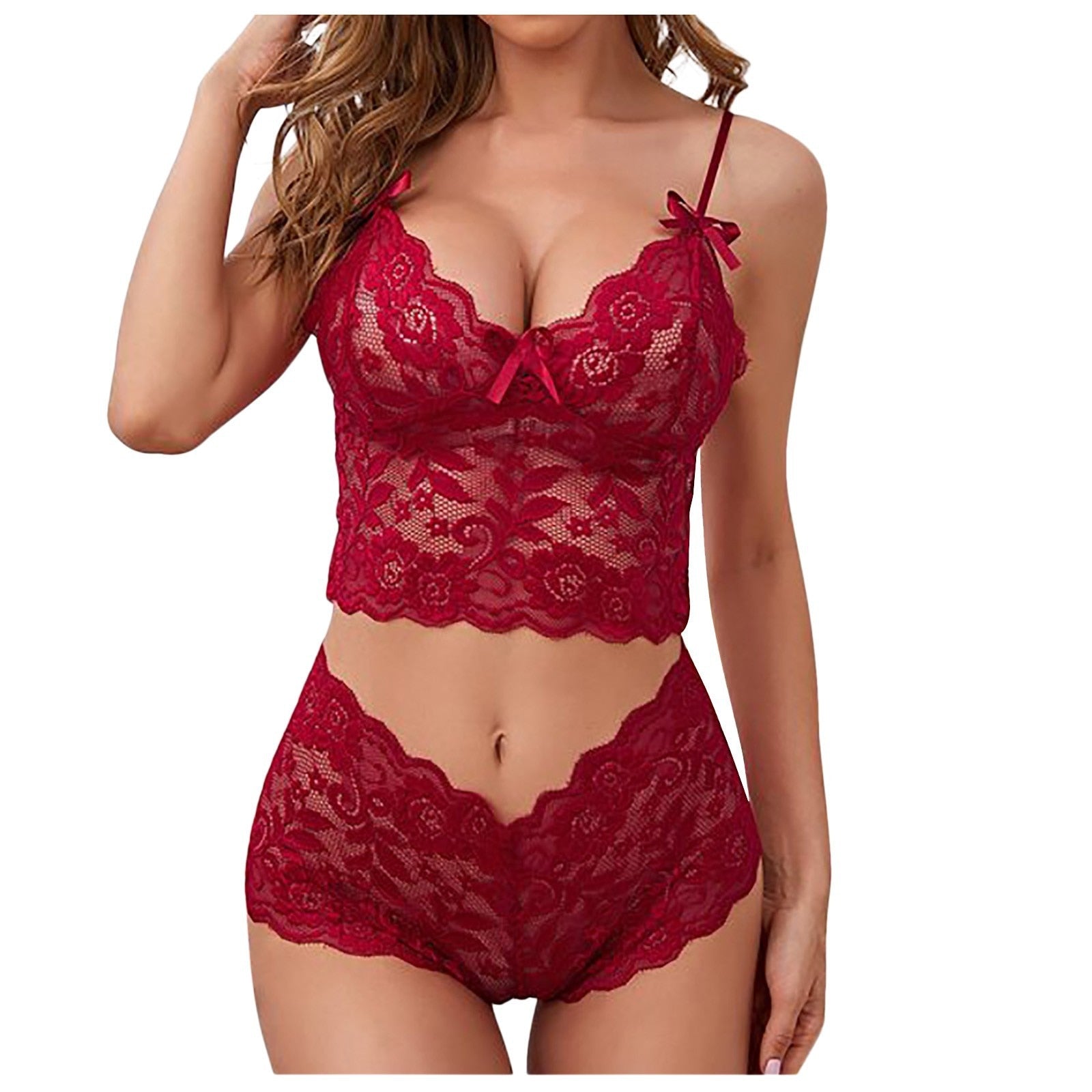 Red Lingerie Set