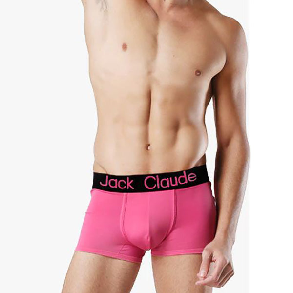 Jack Claude Mens Boxer Brief Pouch Underwear - Pink