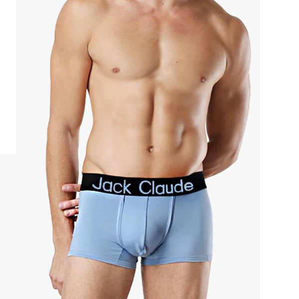 Jack Claude Mens Boxer Brief Pouch Underwear - Light Blue