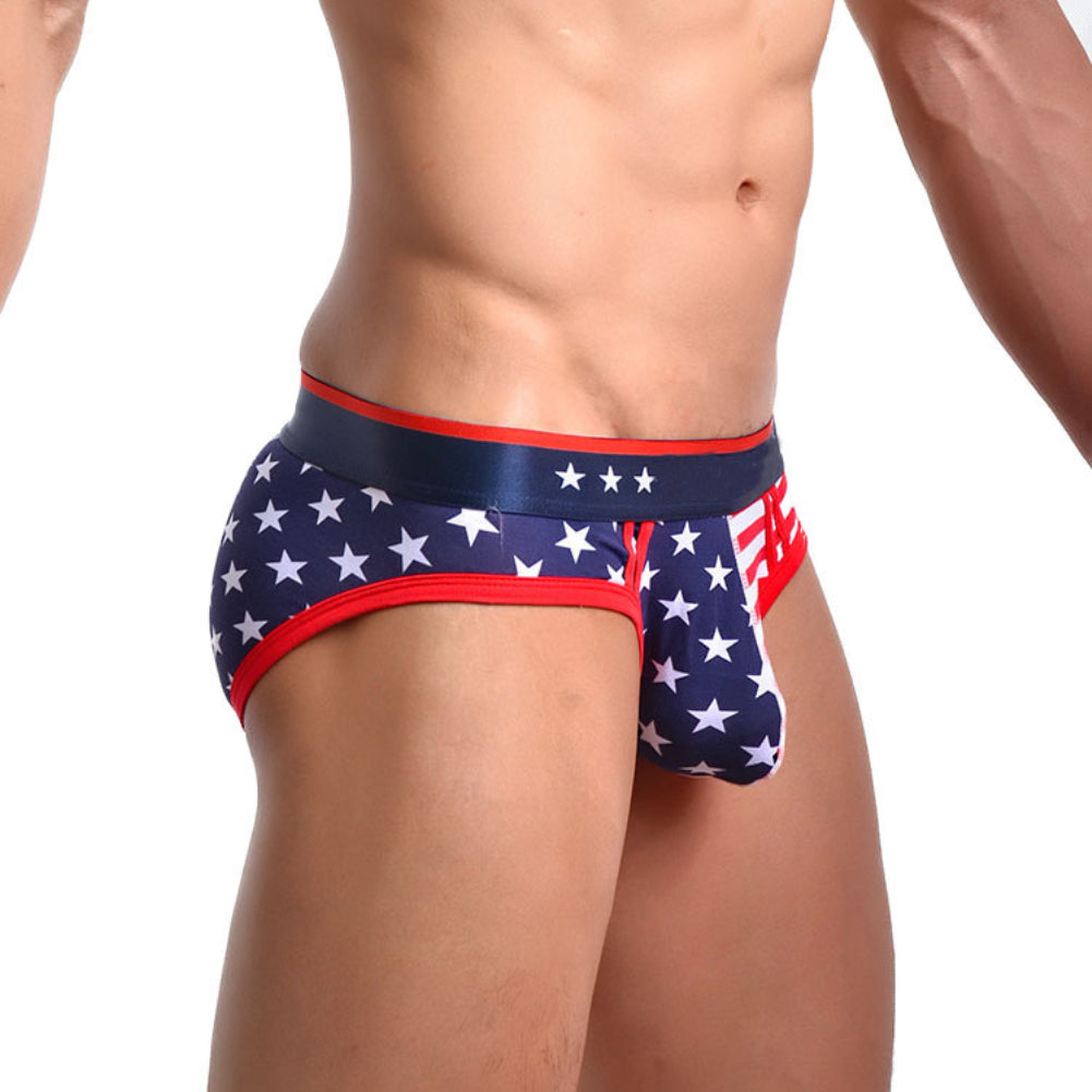 Men's American Flag Brief - Side