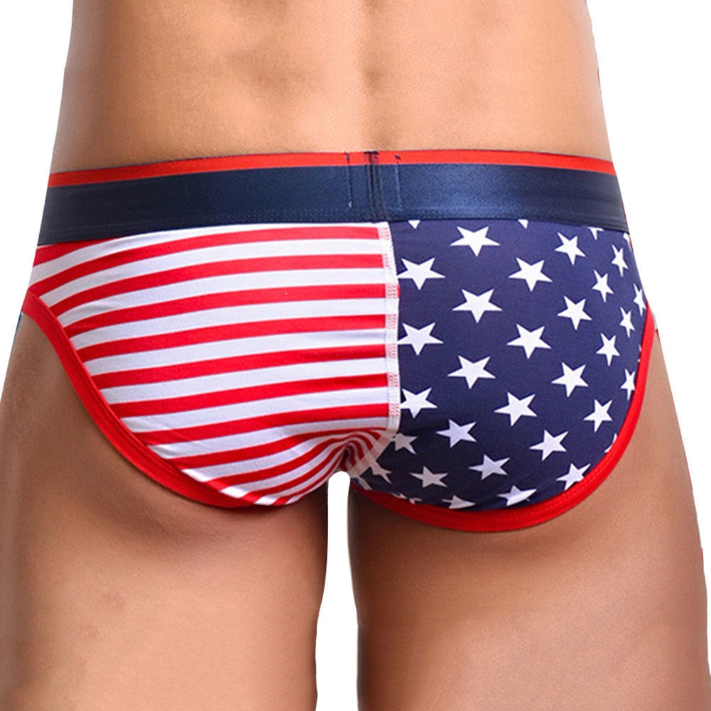 Men's American Flag Brief - Rear