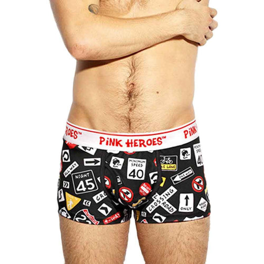 Men's Funny Boxer Briefs - Road Signs
