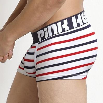 Striped Boxer Shorts - Red White Blue