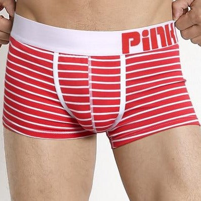 Striped Boxer Shorts - Red