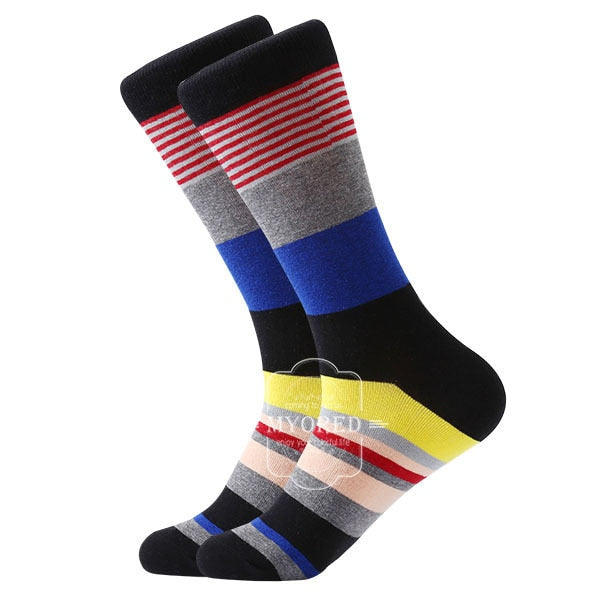 Colorful Striped Socks for Men