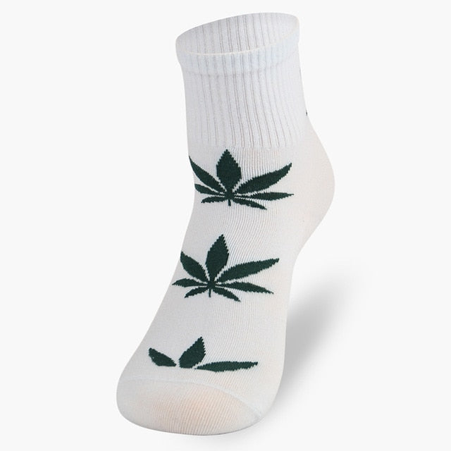 Hemp Leaf Socks - Green