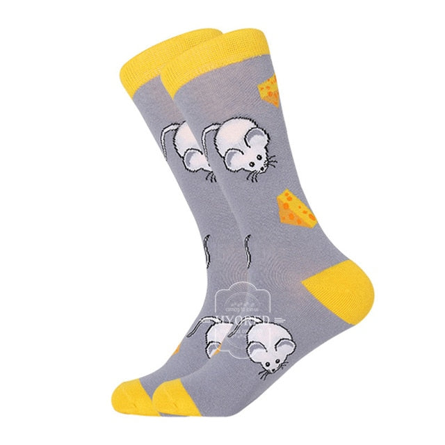 Crazy Fun Socks - Cheese Mouse