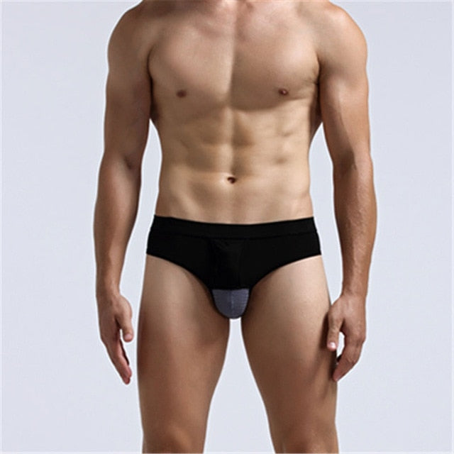 Men's Dual Pouch Brief - Black