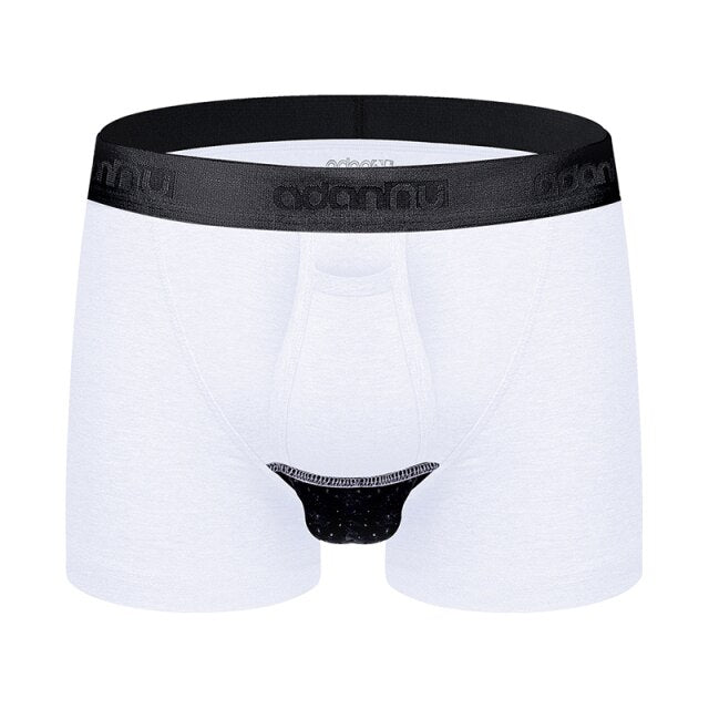 Boxer briefs with horizontal fly