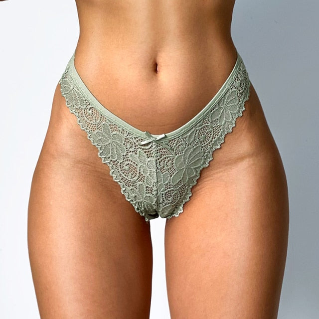 Women's Floral Lace Thong
