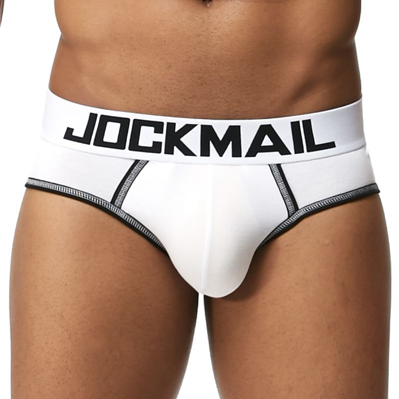 White Ball Pouch Brief