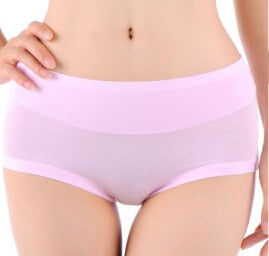 Women's Bamboo Smooth Seam Mid-Rise Brief Underwear - Pink