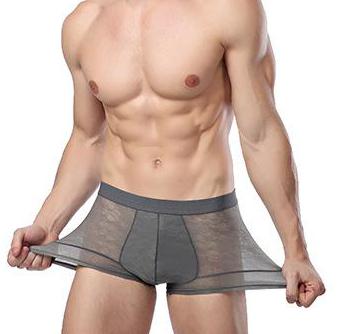 Men's Bamboo Boxer Brief Underwear - Gray