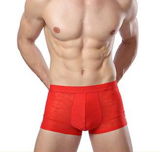 Men's Bamboo Boxer Brief Underwear - Red