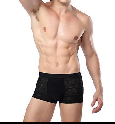 Men's Bamboo Boxer Brief Underwear - Black