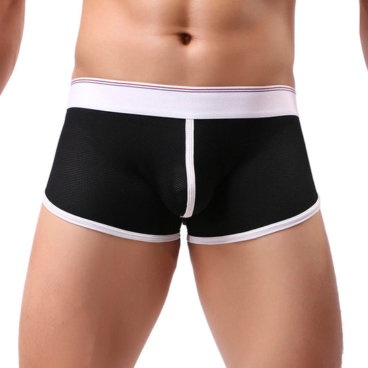 Men's Mesh Trunks Underwear - Black