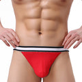 Men's Wide Waistband Solid Color Thong