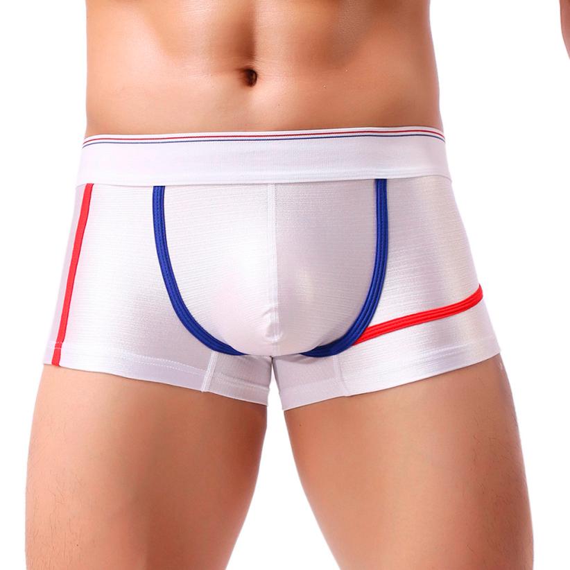 Free Men's Linear Boxer Brief Underwear - White