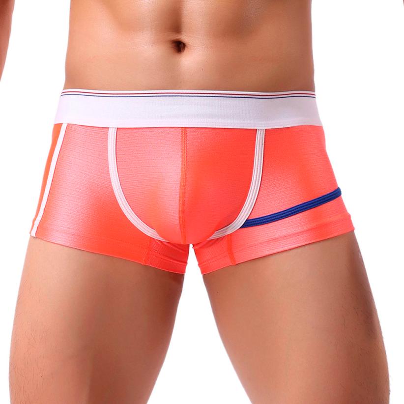 Free Men's Linear Boxer Brief Underwear - Orange