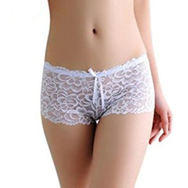 Women's Lace Boyshort - White