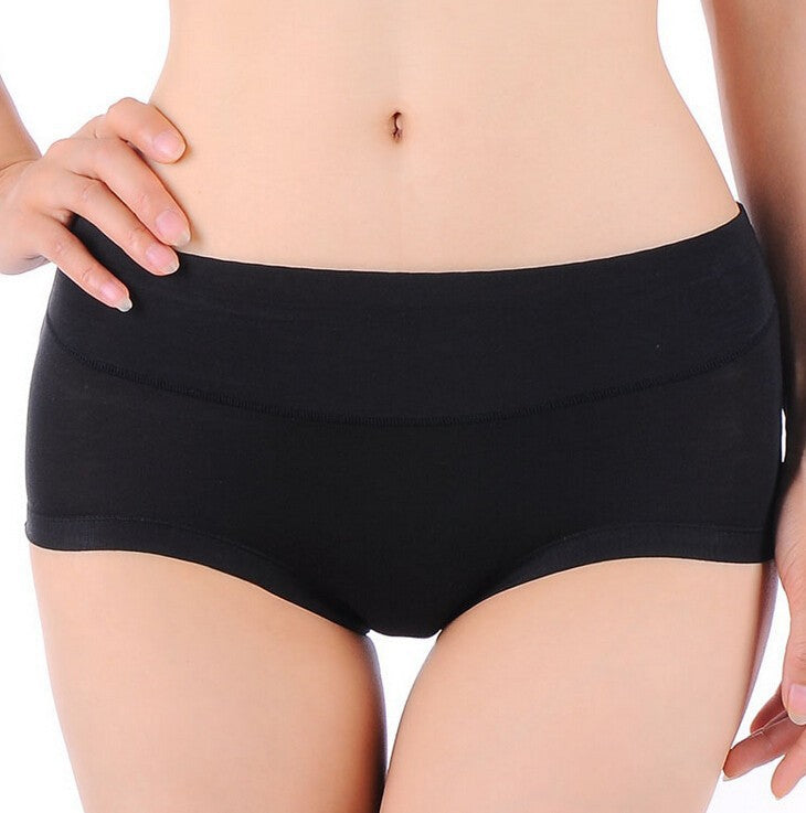Women's Bamboo Smooth Seam Mid-Rise Brief Underwear - Black