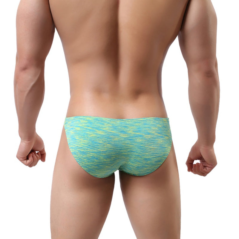 Free Men's Cotton Bikini Brief Underwear - Green Rear