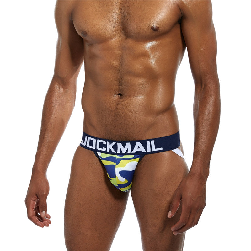 Men's Camouflage Jockstrap - Yellow