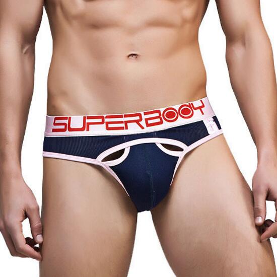 Men's Super Body Mesh Sport Brief - Dark Blue