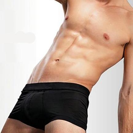 Free Men's Breathable Cotton Trunk Underwear - Black
