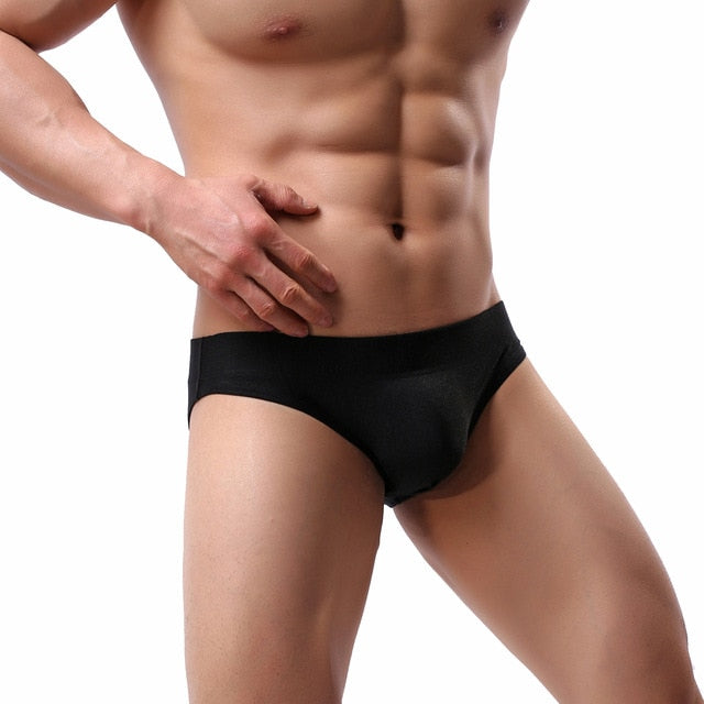 Free Men's Seamless Brief No Show Underwear - Black