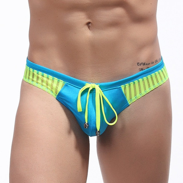 Austin & Boehm Men's Swim Thong - Blue