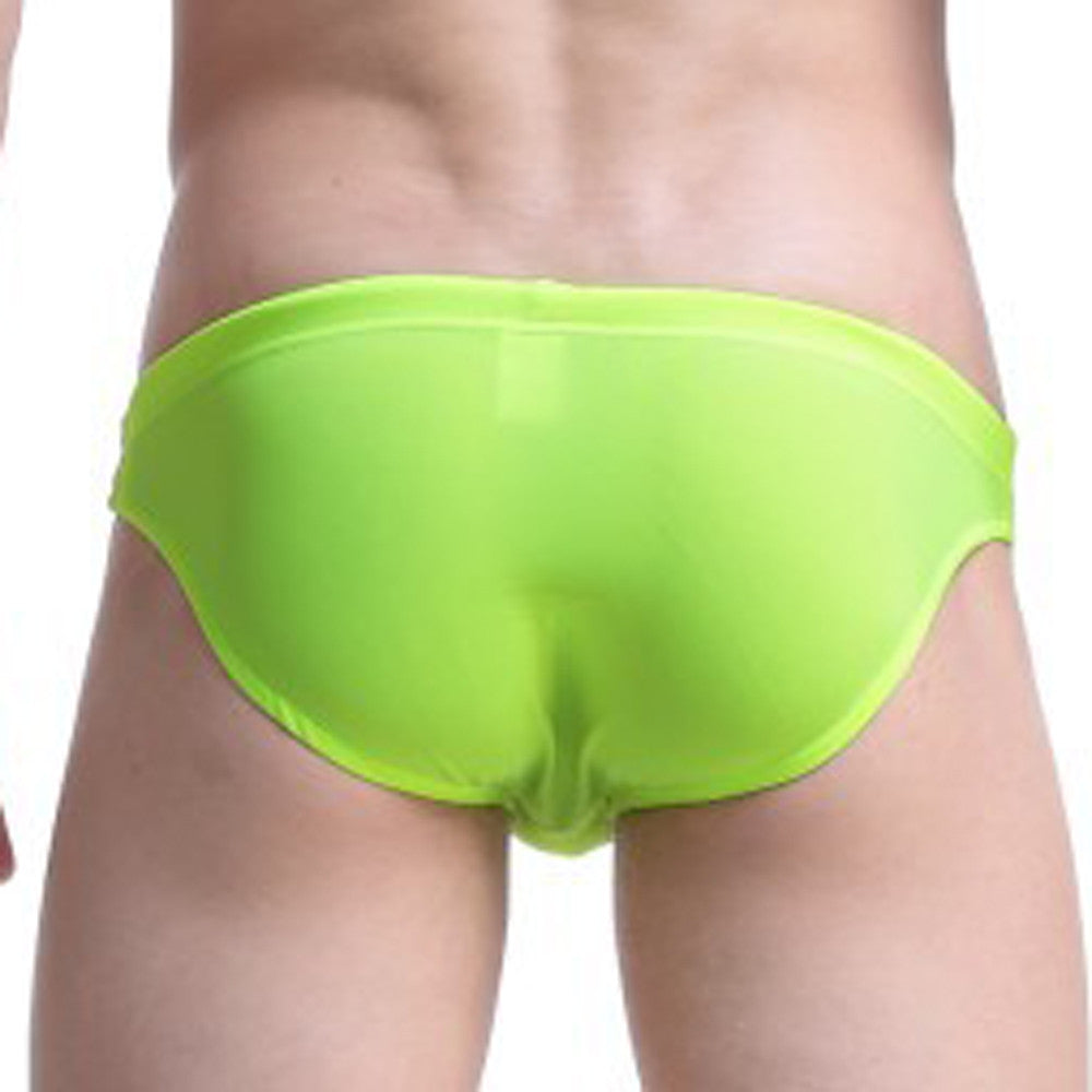 Free Men's Nylon Swim Brief - Green Rear