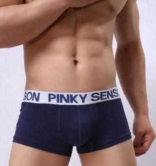 Free Men's Pinky Senson Boxer Brief Underwear with Comfort Waistband - Navy